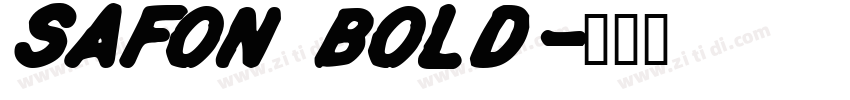 SAFon Bold字体转换